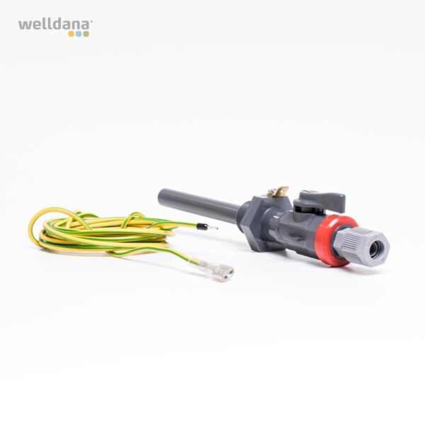 Valve for sampling line/earth