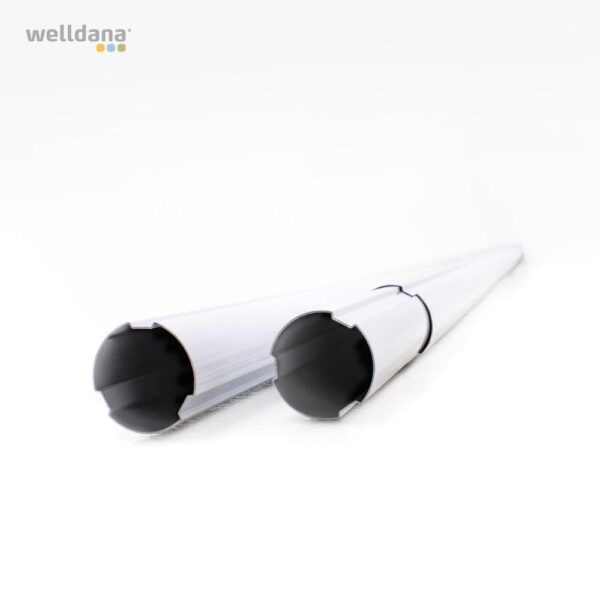 3" Alu-rør max 6,8mtr - Billede 2