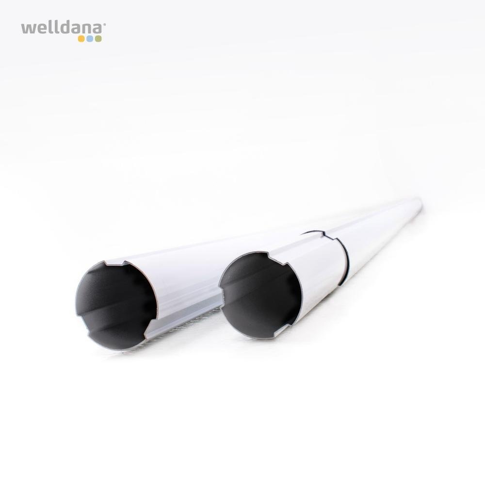 3" Alu-rør max 6,8mtr - Billede 2