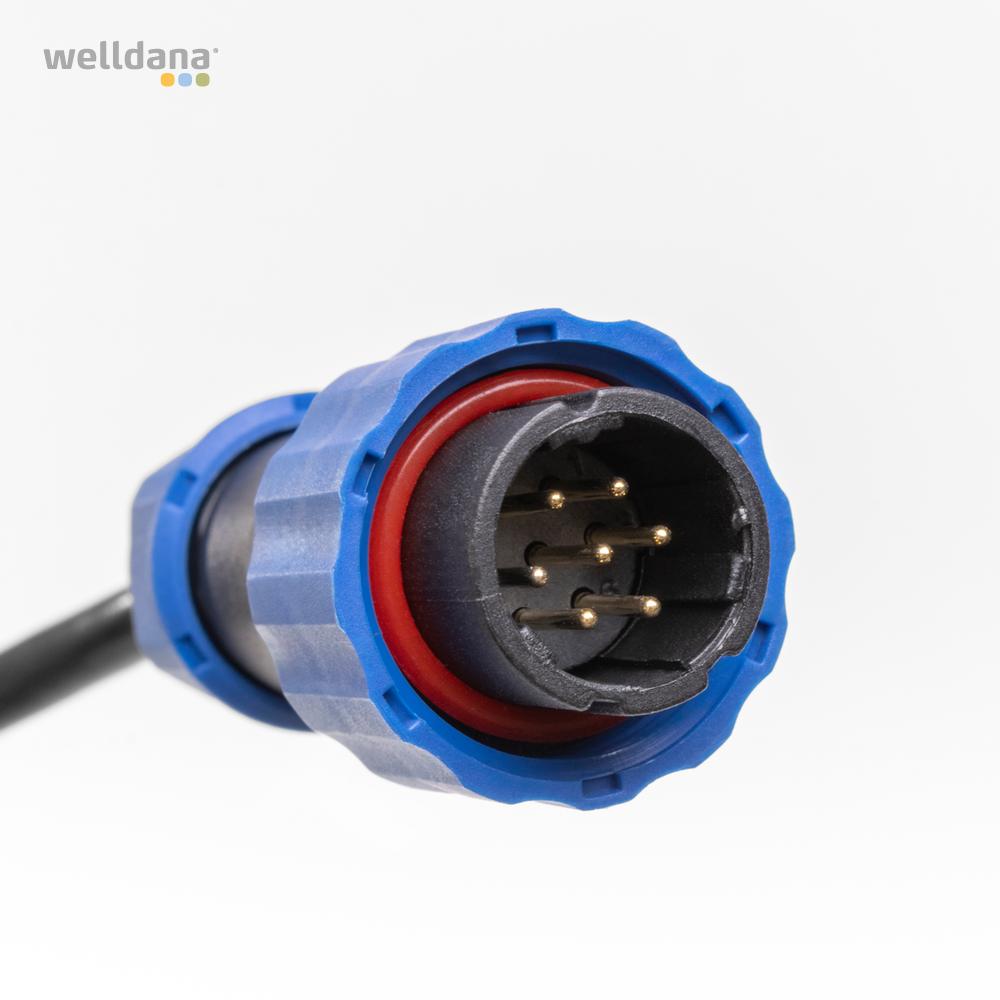 7 pollet stik m. 2,5 m ledning - Billede 2