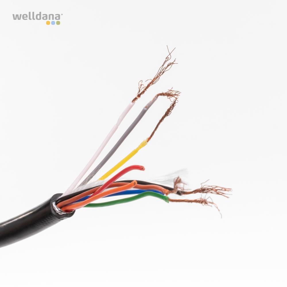 7 pollet stik m. 2,5 m ledning - Billede 3
