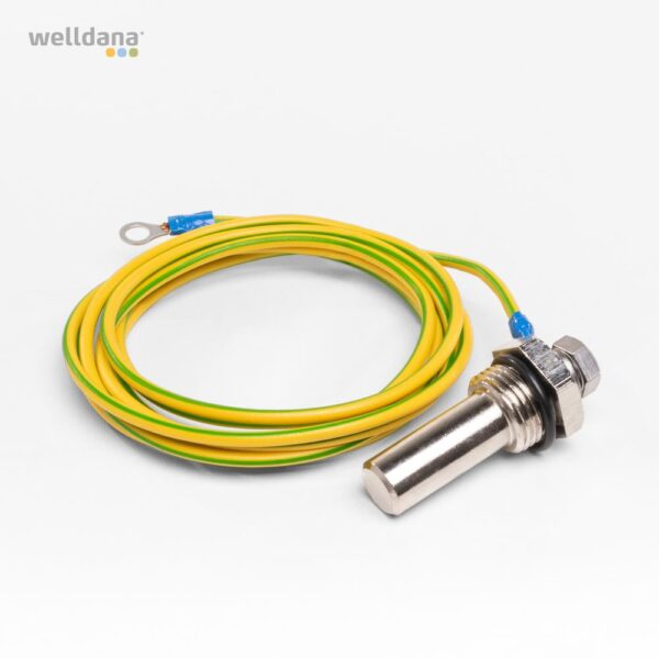 Jordingskabel til KLX anlæg 2 meter kabel m.holder - Billede 2