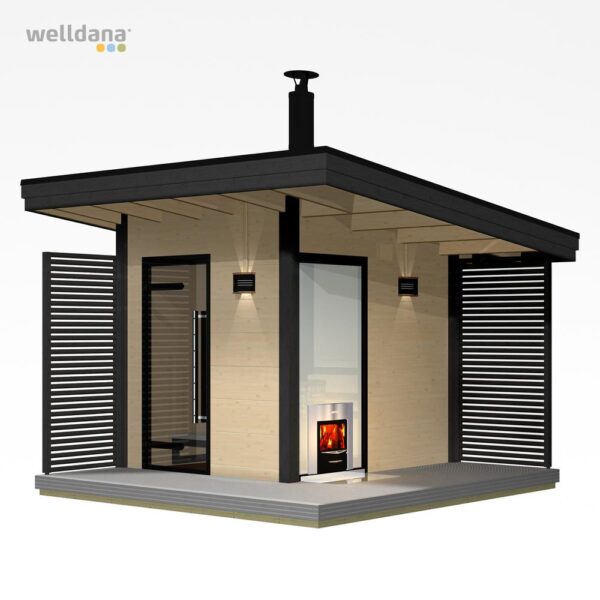Harvia Solide 1 Sauna, 2.1x2.1m komplet