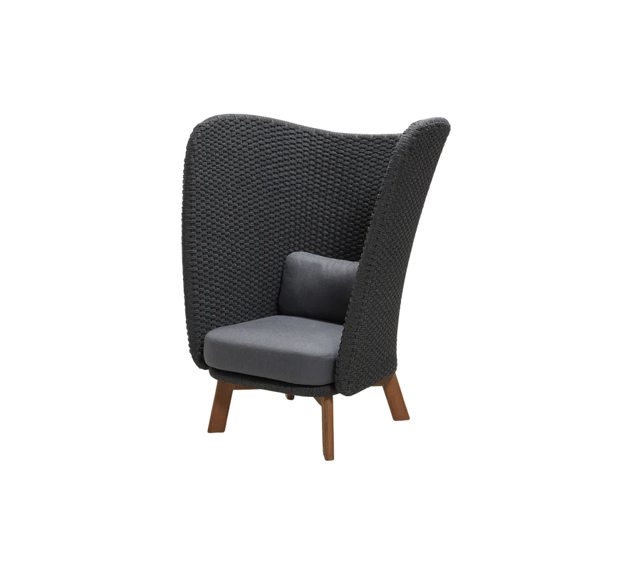 Cane line highback stole peacock