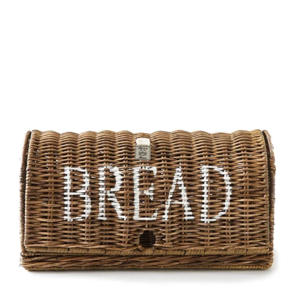 Brun brødkasse i rustikt rattan fra Rivièra Maison