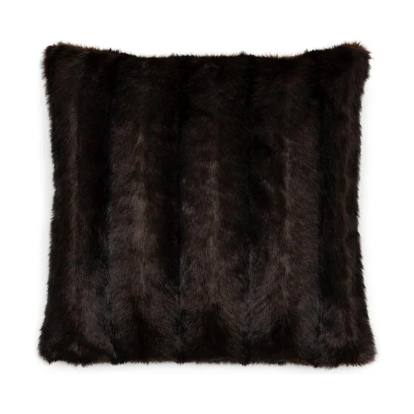 490040 vintage faux fur pudebetræk, 50 x 50 cm