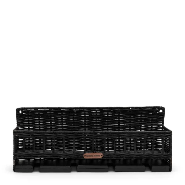 RR Rugged Luxe hængende vinreol i sort rattan fra Rivièra Maison