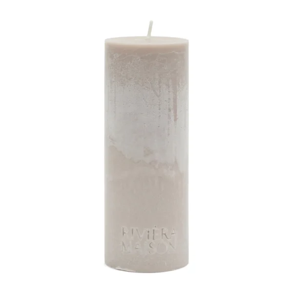 ECO bloklys som måler 7x18cm i beige stearin fra Rivièra Maison.
