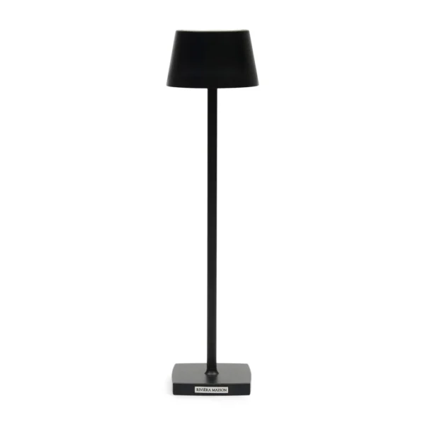 Luminee USB bordlampe i sort aluminium fra Rivièra Maison