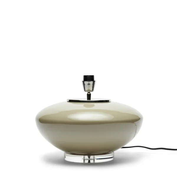 RM Bauble lampefod i beigefarvet glas fra Rivièra Maison