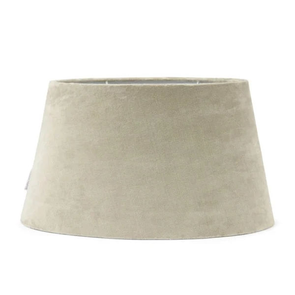 Oval lampeskærm i beige fløjl, 45x26 cm - Rivièra Maison, varenr. 547680