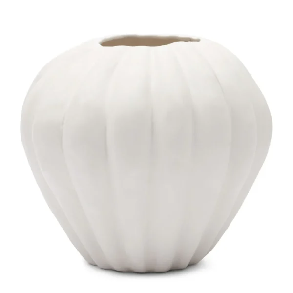 Botanic Whisper vase i str. L og fremstillet i hvid keramik fra Rivièra Maison