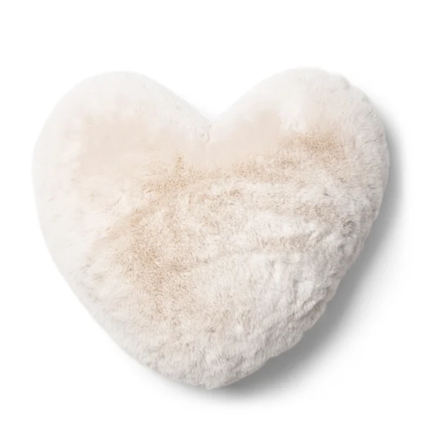 Heather Heart pude i hvid polyester fra Rivièra Maison