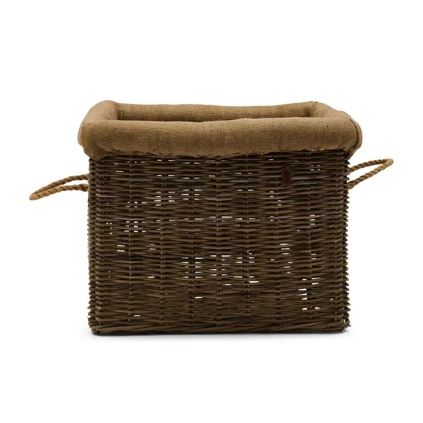 568962 rattan brændekurv str. l