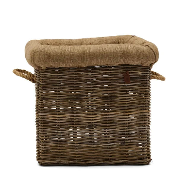 568962 rattan brændekurv str. l