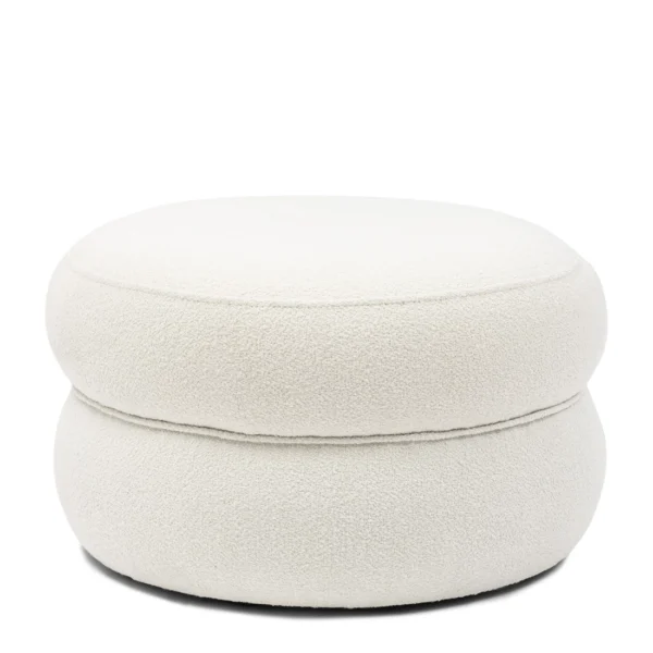 San Remo puf i hvid bouclé fra Rivièra Maison