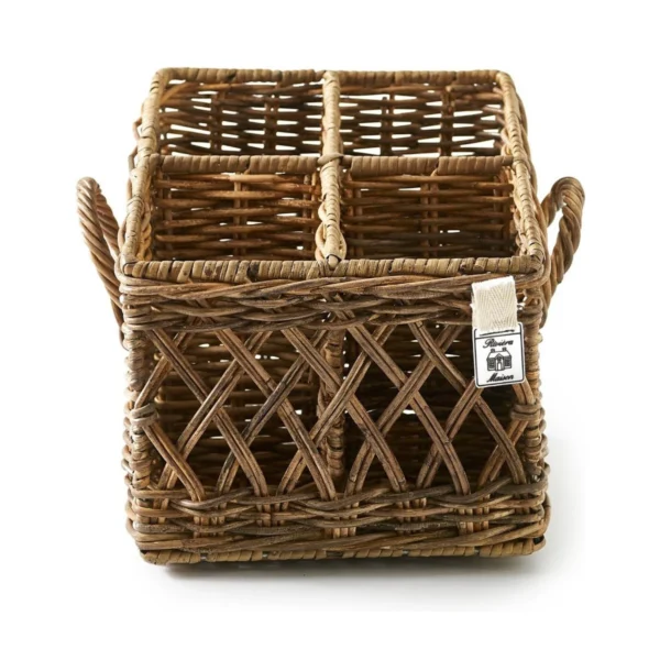 Firkantet bestikholder i rattan fra Rivièra Maison