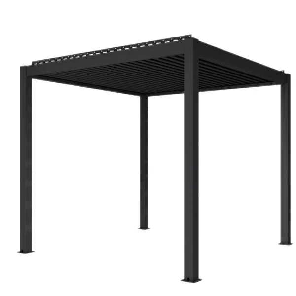 Pergola i aluminum til at skabe eksklusivt og hyggeligt loungemiljø i haven.